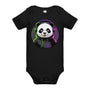 Baby short sleeve one piece | PANDA MIT KOPFHÖRER