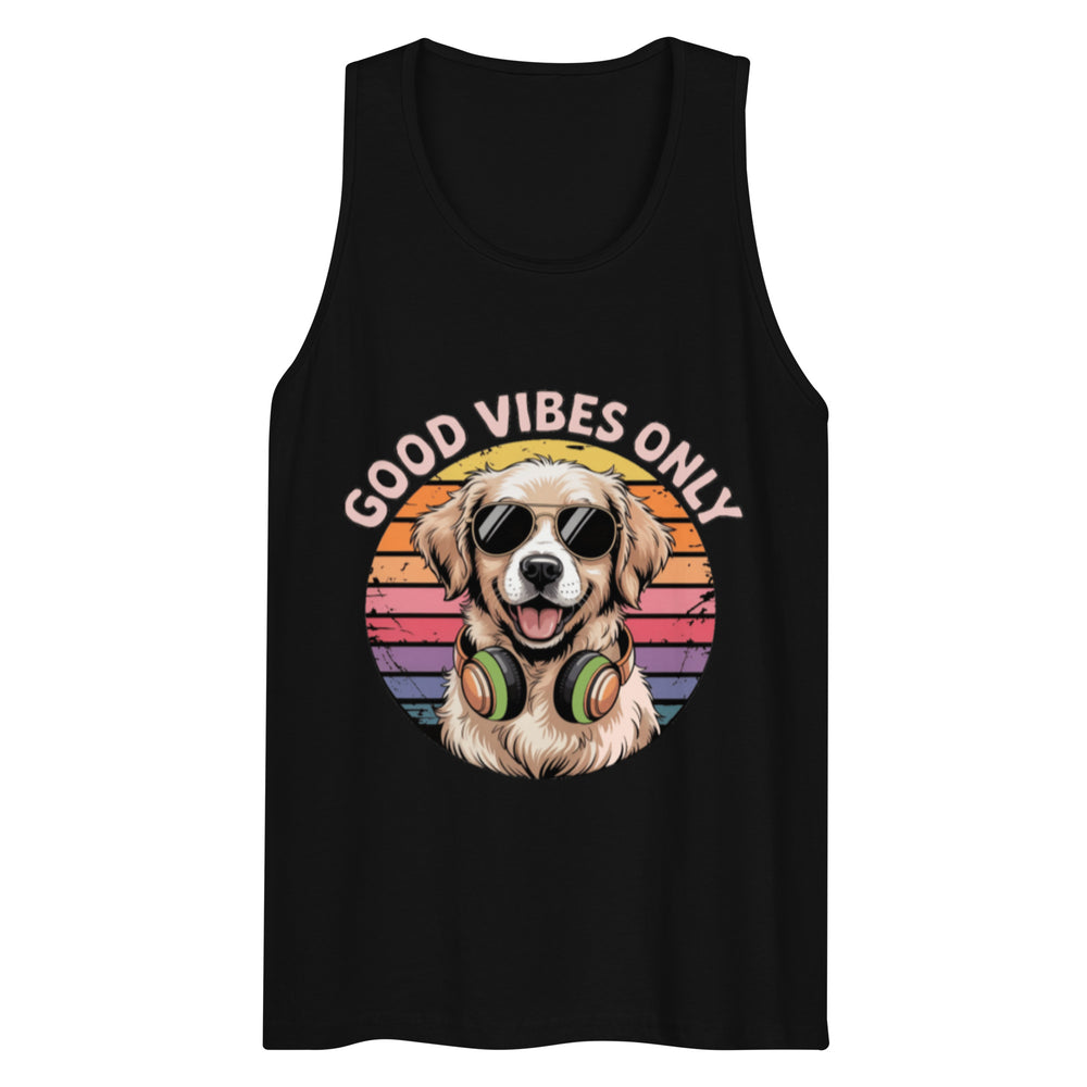 Men’s premium tank top | Hund Good Vibes
