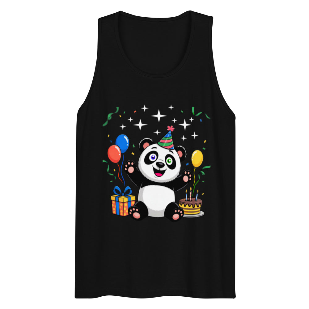 Men’s premium tank top | Panda Geburtstag