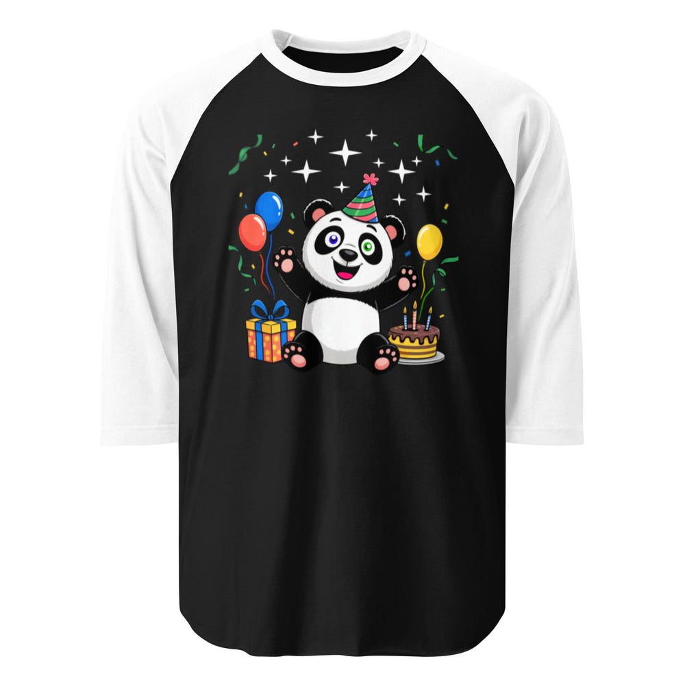 3/4 sleeve raglan shirt | Panda Geburtstag