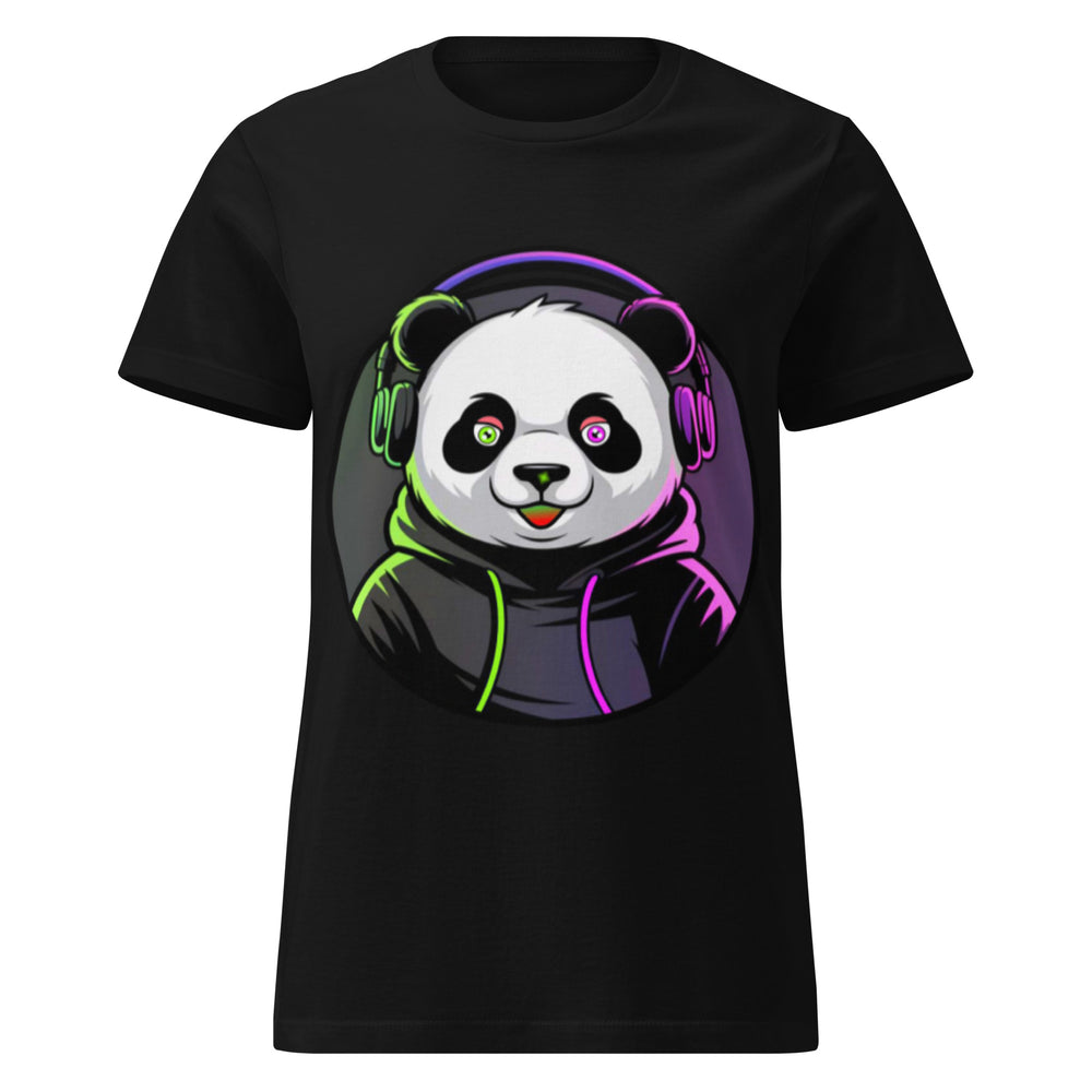 Women’s basic softstyle t-shirt | PANDA MIT KOPFHÖRER