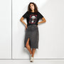 Women’s organic ribbed neck t-shirt | PANDO LOVE