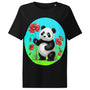Women’s organic ribbed neck t-shirt | PANDE BLUME LIEBE