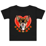 Baby jersey t-shirt | DOG LOVE 1