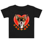 Baby jersey t-shirt | DOG LOVE