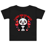 Baby jersey t-shirt | Panda Liebe 1