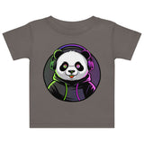 Baby jersey t-shirt | PANDA MIT KOPFHÖRER 3