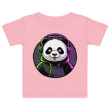 Baby jersey t-shirt | PANDA MIT KOPFHÖRER 4