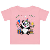 Baby jersey t-shirt  | Panda Geburtstag 4