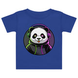 Baby jersey t-shirt | PANDA MIT KOPFHÖRER 2