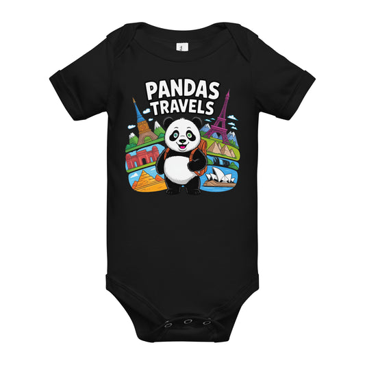 Baby short sleeve one piece | PANDA-TRAVELS
