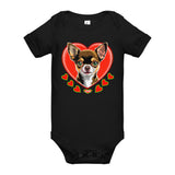 Baby short sleeve one piece | DOG LOVE 1