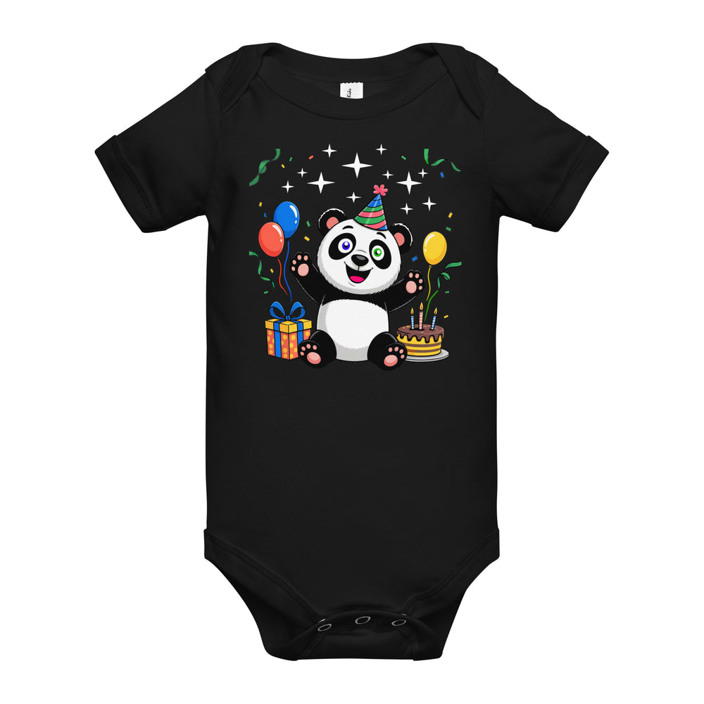 Baby short sleeve one piece  | Panda Geburtstag