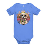 Baby short sleeve one piece  | Hund Good Vibes 3