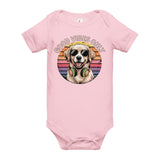 Baby short sleeve one piece  | Hund Good Vibes 5
