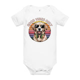 Baby short sleeve one piece  | Hund Good Vibes 7