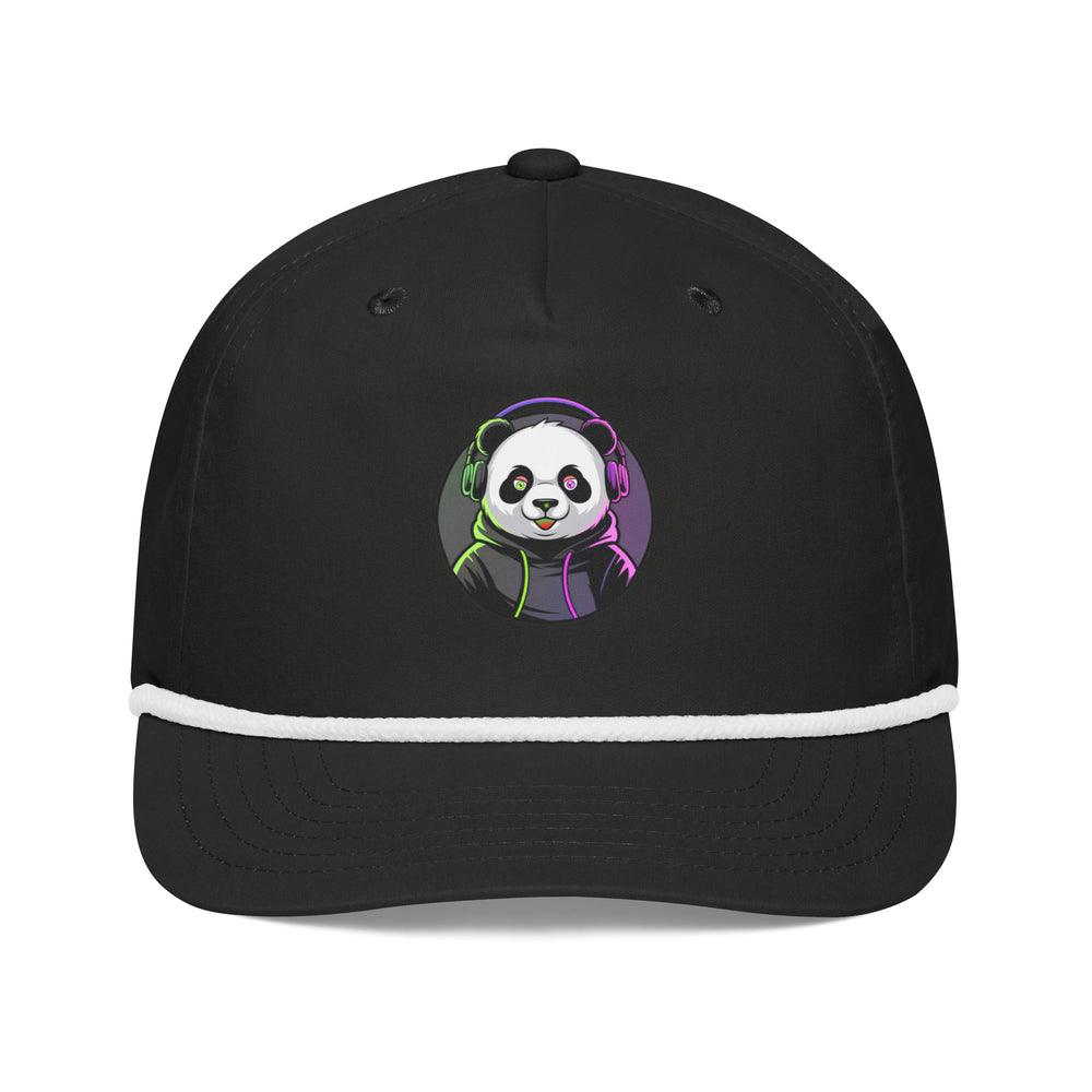 Golf rope cap | PANDA MIT KOPFHÖRER