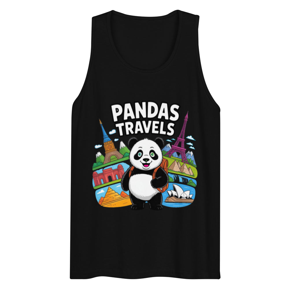 Men’s premium tank top | PANDA-TRAVELS