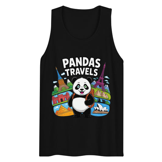 Men’s premium tank top | PANDA-TRAVELS