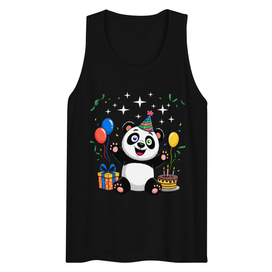 Men’s premium tank top  | Panda Geburtstag