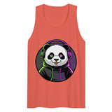 Men’s premium tank top | PANDA MIT KOPFHÖRER 15