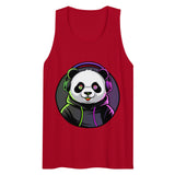 Men’s premium tank top | PANDA MIT KOPFHÖRER 5