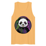 Men’s premium tank top | PANDA MIT KOPFHÖRER 19
