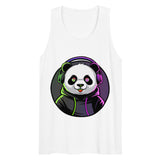Men’s premium tank top | PANDA MIT KOPFHÖRER 25
