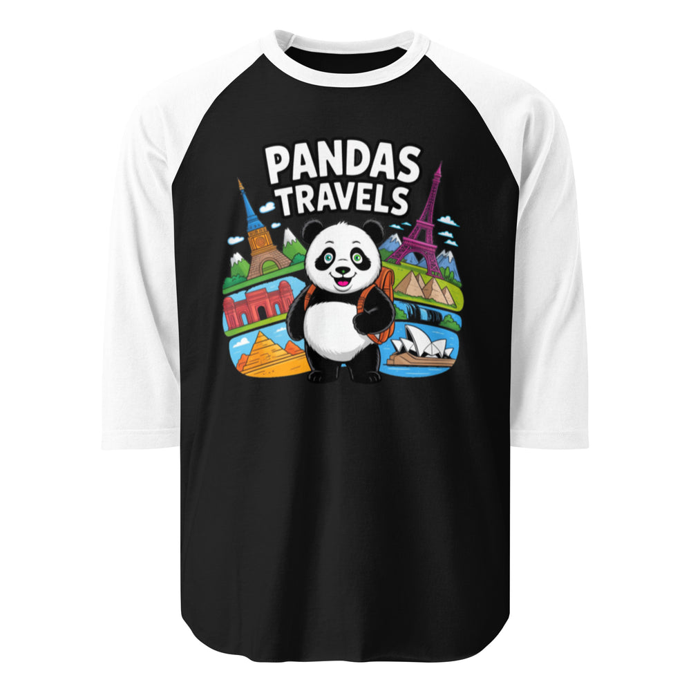 3/4 sleeve raglan shirt | PANDA-TRAVELS