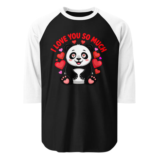 3/4 sleeve raglan shirt | Panda Liebe