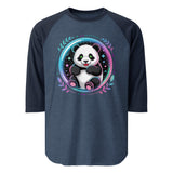 3/4 sleeve raglan shirt  | PANDA PLANET 2