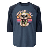 3/4 sleeve raglan shirt  | Hund Good Vibes 2