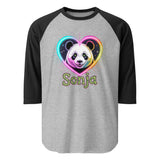 3/4 sleeve raglan shirt | PANDA SONYA 3