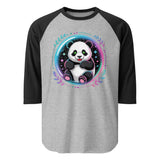 3/4 sleeve raglan shirt  | PANDA PLANET 3