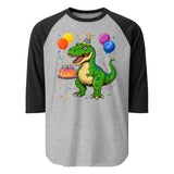 3/4 sleeve raglan shirt  | DINO GEBURTSTAG!! 3