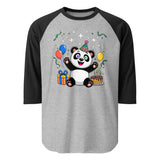 3/4 sleeve raglan shirt  | Panda Geburtstag 3