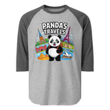 3/4 sleeve raglan shirt | PANDA-TRAVELS 4