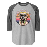 3/4 sleeve raglan shirt  | Hund Good Vibes 4