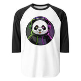 3/4 sleeve raglan shirt | PANDA MIT KOPFHÖRER 5