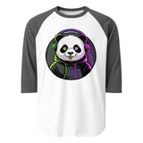 3/4 sleeve raglan shirt | PANDA MIT KOPFHÖRER 9