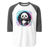 3/4 sleeve raglan shirt  | PANDA PLANET 9