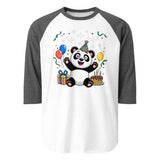 3/4 sleeve raglan shirt  | Panda Geburtstag 9