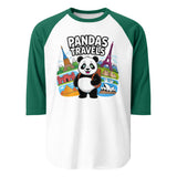 3/4 sleeve raglan shirt | PANDA-TRAVELS 9