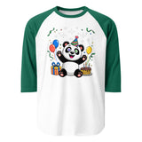 3/4 sleeve raglan shirt  | Panda Geburtstag 10
