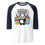 3/4 sleeve raglan shirt | PANDA-TRAVELS 6