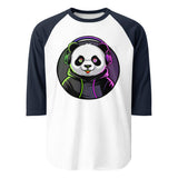 3/4 sleeve raglan shirt | PANDA MIT KOPFHÖRER 6
