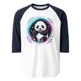 3/4 sleeve raglan shirt  | PANDA PLANET 6