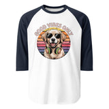 3/4 sleeve raglan shirt  | Hund Good Vibes 6