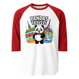 3/4 sleeve raglan shirt | PANDA-TRAVELS 8
