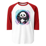 3/4 sleeve raglan shirt  | PANDA PLANET 8